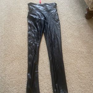 Spanx faux leather leggings new